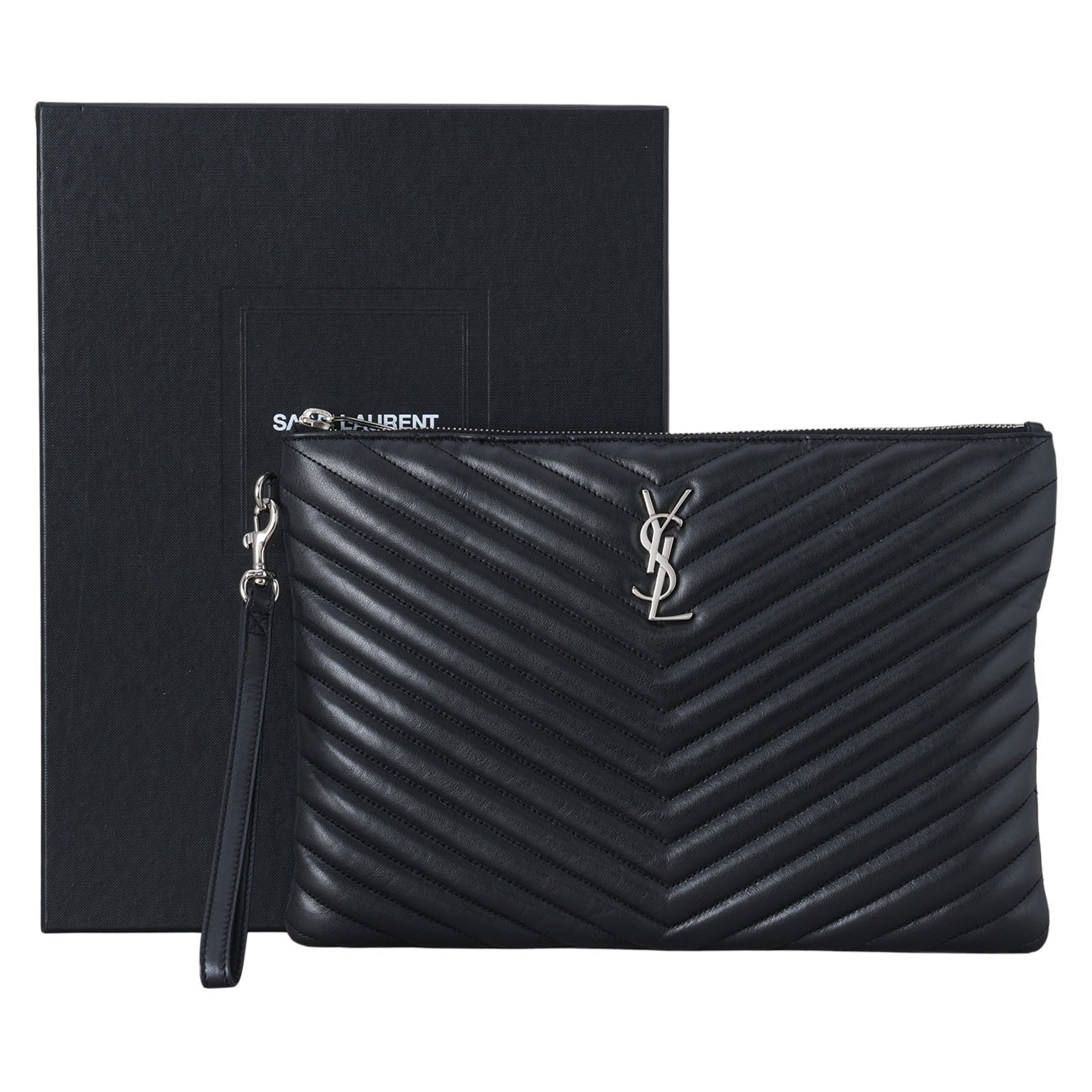 YVES SAINT LAURENT(USED)생로랑 413444 모노그램 클러치